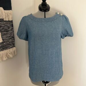 SOLD. Sézane chambray top